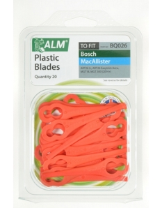 ALM Plastic Blades - Red Pack of 20