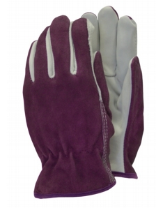 Town & Country Premium - Leather Gloves Ladies Size - M Purple
