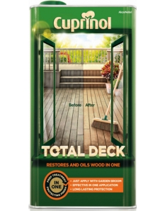Cuprinol Total Deck Restorer & Oil 5L Clear