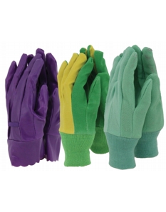 Town & Country Ladies Gloves 3 Pair Pack