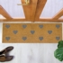 Grey Hearts Patio Doormat 