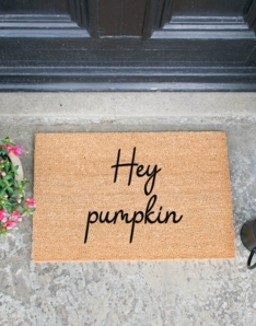 Hey Pumpkin Doormat 