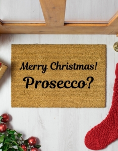 Merry Christmas! Prossecco? Doormat