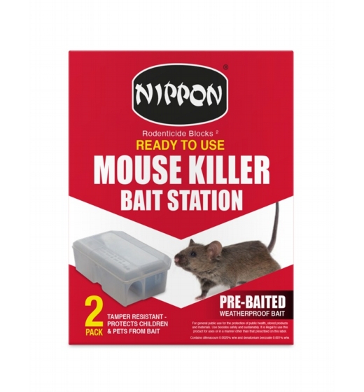 Nippon Ready To Use Mouse Killer Station Pack 2