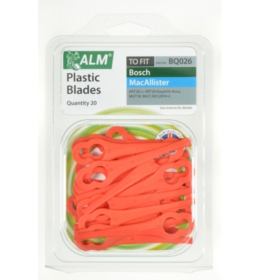 ALM Plastic Blades - Red Pack of 20