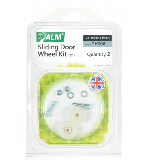 ALM Greenhouse Sliding Door Wheel Kit 22mm