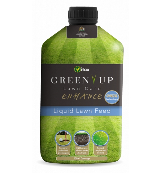 Vitax Green Up Lawn Care Enhance Liquid Lawn Feed 200sqm