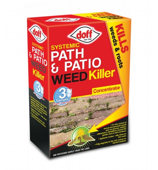 Doff Path & Patio Weedkiller 3 Sachet 3 x 100ml