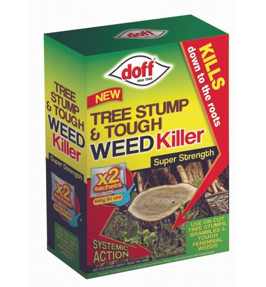 Doff New Tree Stump & Tough Weedkiller 2 Sachet