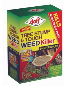 Doff New Tree Stump & Tough Weedkiller 2 Sachet