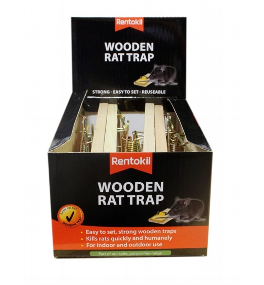 Rentokil Wooden Rat Trap Single Loose Box