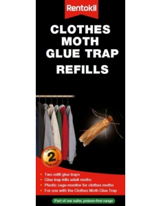 Rentokil Clothes Moth Glue Trap Twin Pack Refill