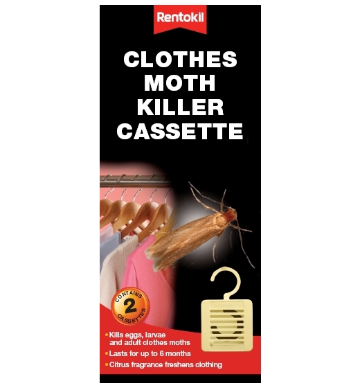 Rentokil Clothes Moth Killer Cassette Twin Pack
