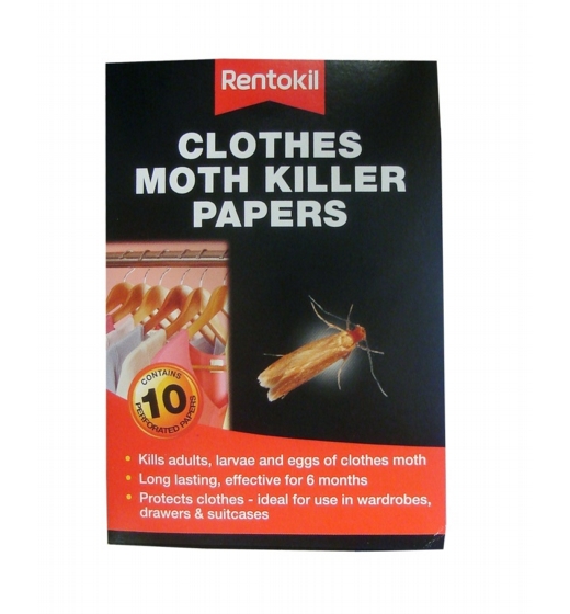 Rentokil Clothes Moth Killer Papers Pack 10