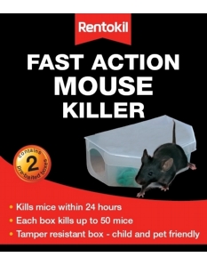 Rentokil Fast Action Mouse Killer Twin Pack