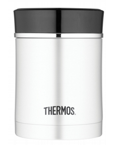 Thermos Discovery Food Flask 470ml Â Â Â  Stainless Steel/Black