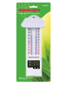 SupaGarden Min/Max Thermometer Mercury Free 