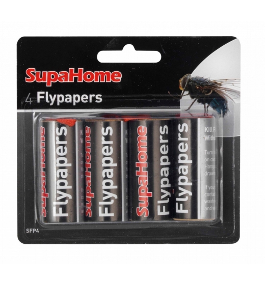 SupaHome Flypapers Pack of 4