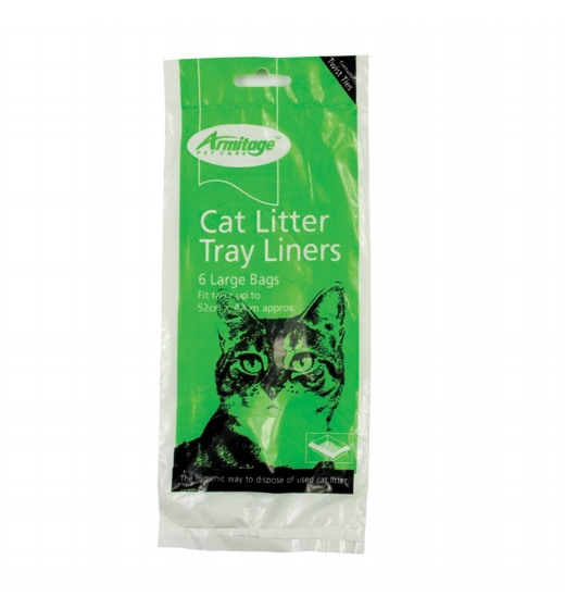 Armitage Good Girl Cat Litter Liners Green Large 6 Pack