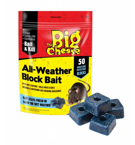 The Big Cheese All-Weather Block Bait 50 Pack