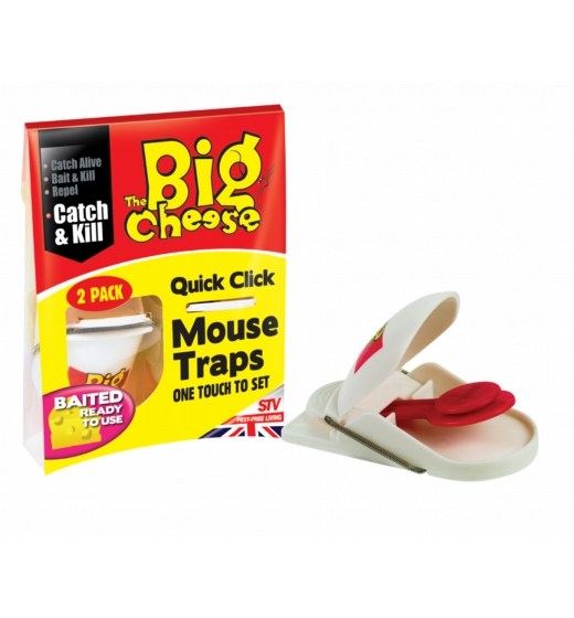 The Big Cheese Quick Click Mouse Trap Twin Pack