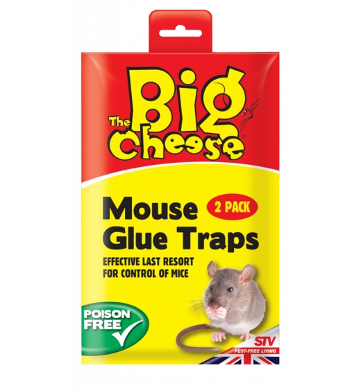The Big Cheese RTU Mouse Glue Traps Twinpack