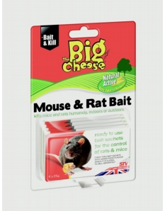 The Big Cheese Mouse & Rat Bait 4 x 25g sachets 