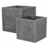 Sankey Lazio Planter Set Of 2 Pewter