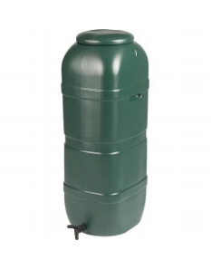 Ward Slim Space Saver Water Butt with Lid & Tap 100L Green