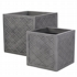 Sankey Lazio 32cm Square Planter Pewter