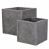 Sankey Lazio 38cm Square Planter Pewter