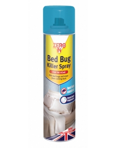 Zero In Bed Bug & Dust Mite Killer 300ml Aerosol