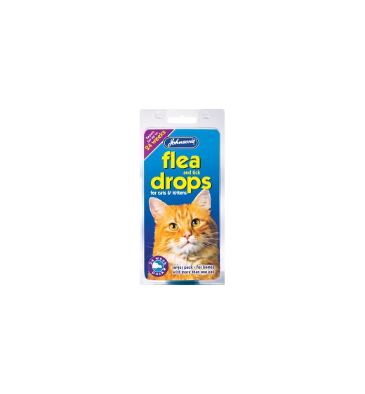 Johnsons Vet Cat Flea Drops 4 week, 200921, Johnsons Vet Balsall Gardens