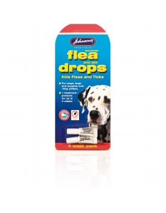 Johnsons Vet Flea & Tick Drops for Larger Dogs 4 week
