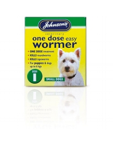 Johnsons Vet One Dose Easy Wormer Size 1 3 x 100mg Tablets