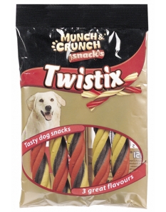 Munch & Crunch Tri-Colour Twistix 5 Pack