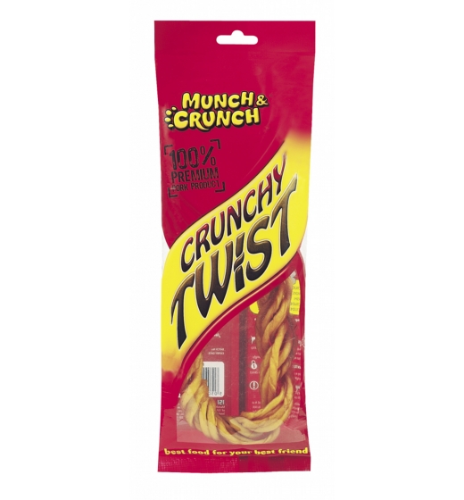 Munch & Crunch Porkhide Crunchy Twist - Smoked 