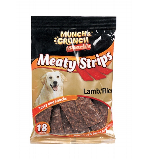 Munch & Crunch Meaty Strips 18 Lamb and Rice