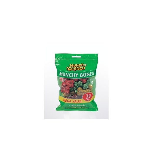 Munch & Crunch Munchy Bones 200g Pack 20