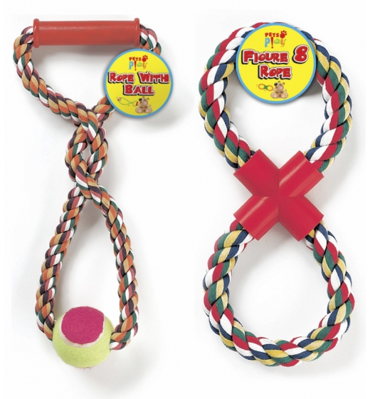 Pets at Play Rope with Ball & Figure 8 Rope 