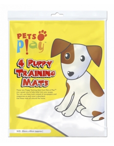 Pets at Play Puppy Training Mat 50cm x 40cm  4 Pack