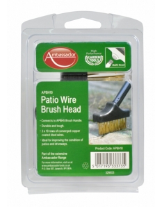 Ambassador Patio Wire Brush Head 