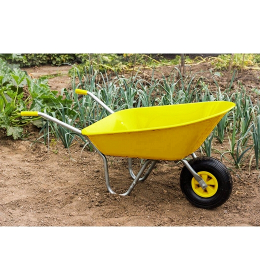 Ambassador Boxed Wheelbarrow 85L Yellow