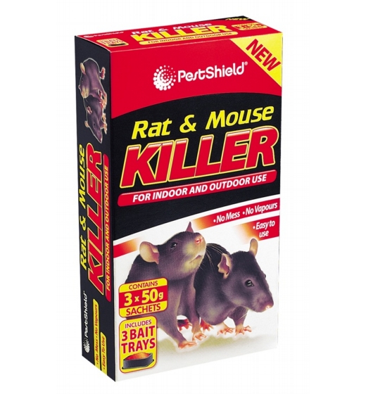 PestShield Rat & Mouse Killer 3 x 50g