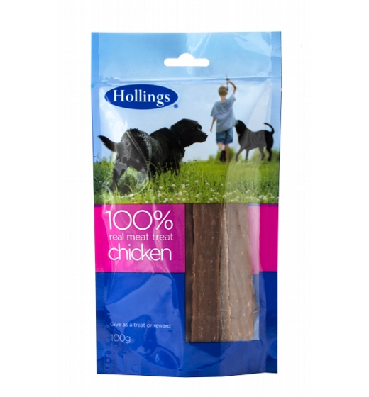 Hollings 100% Real Meat Treat Chicken 100g