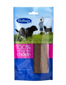 Hollings 100% Real Meat Treat Chicken 100g
