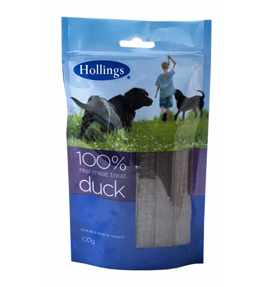 Hollings 100% Real Meat Treat Duck 100g