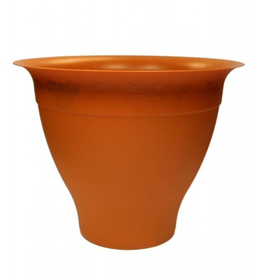 Thumbs Up Greenfields Round Planter 24cm Terracotta