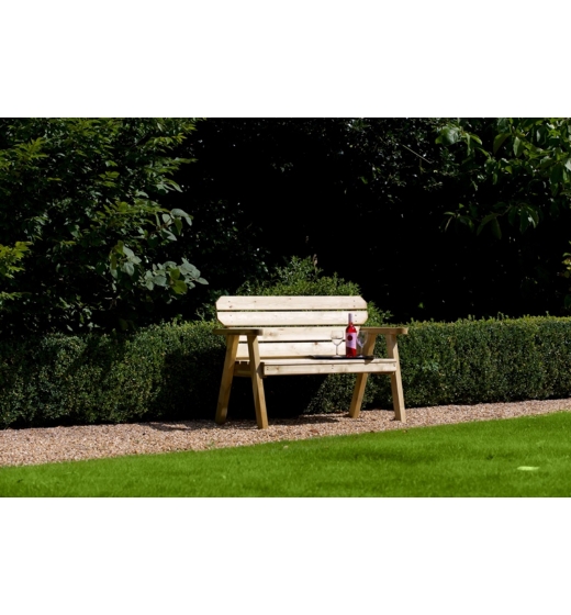 Woodshaw Hampton Bench 4ft 357590 Wooden Garden Furniture