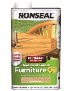 Ronseal Hardwood Furniture Oil 500ml Natural Clear